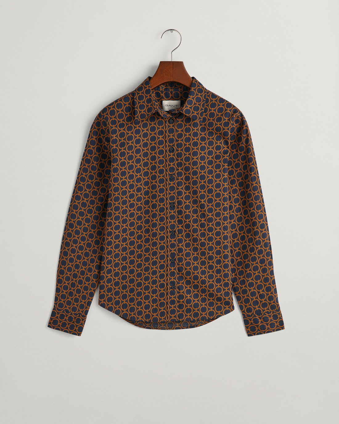 Gant, the Reg Geometric Cot Voile Shirt