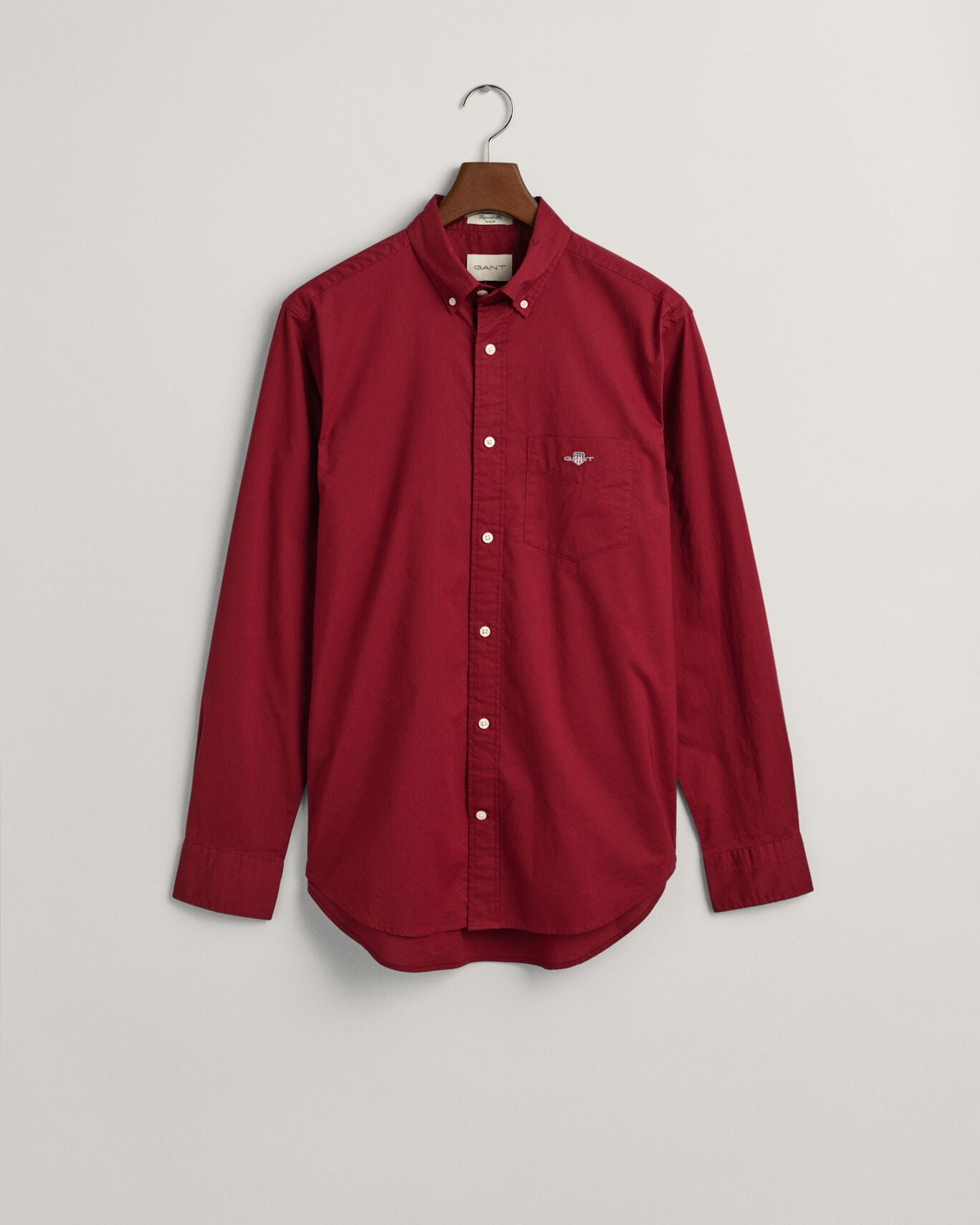 Gant, The Regular Fit Poplin Shirt -Plumped Red