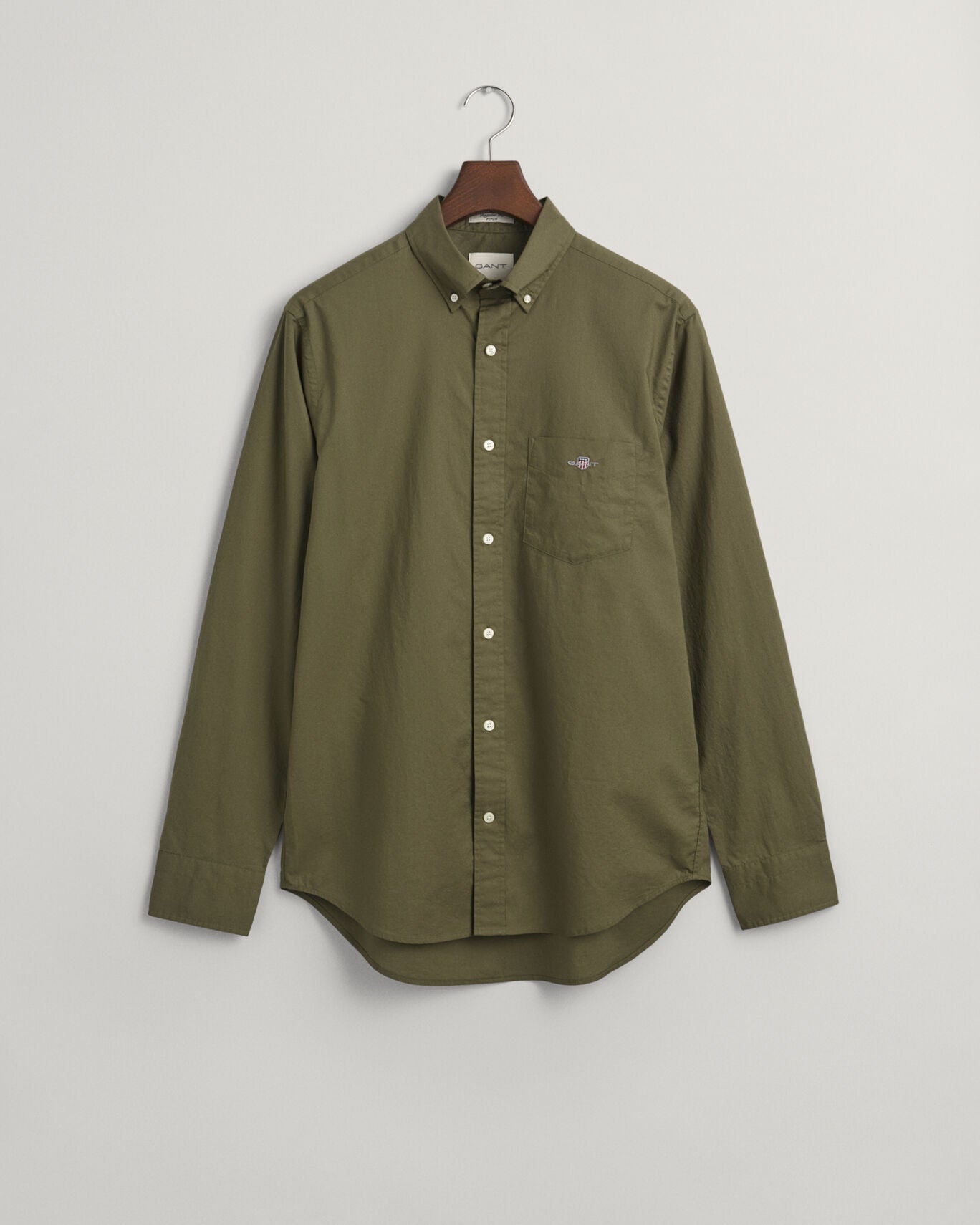 Gant, The Regular Fit Poplin Shirt -Juniper Green