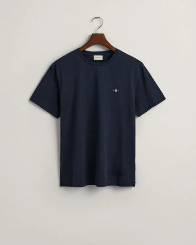 Gant Regular Shield Short Sleeve T-Shirt (Evening Blue)