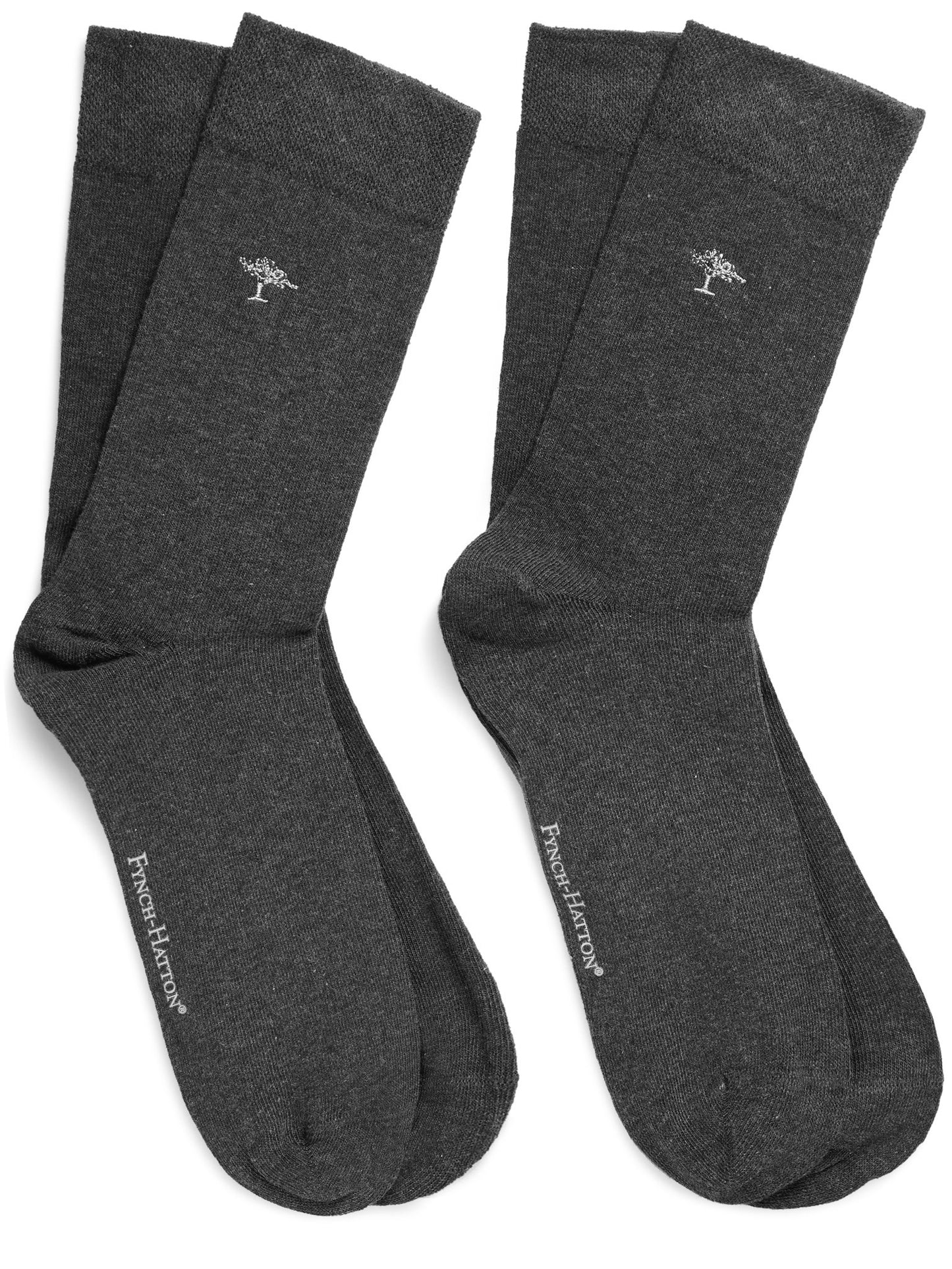 Fynch-Hatton Socks, Double Pack - Navy or Grey