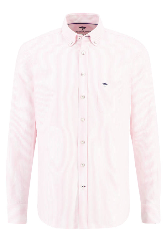 Fynch Hatton, the All Season Oxford Shirt, Long Sleeve, Button Down - Pink