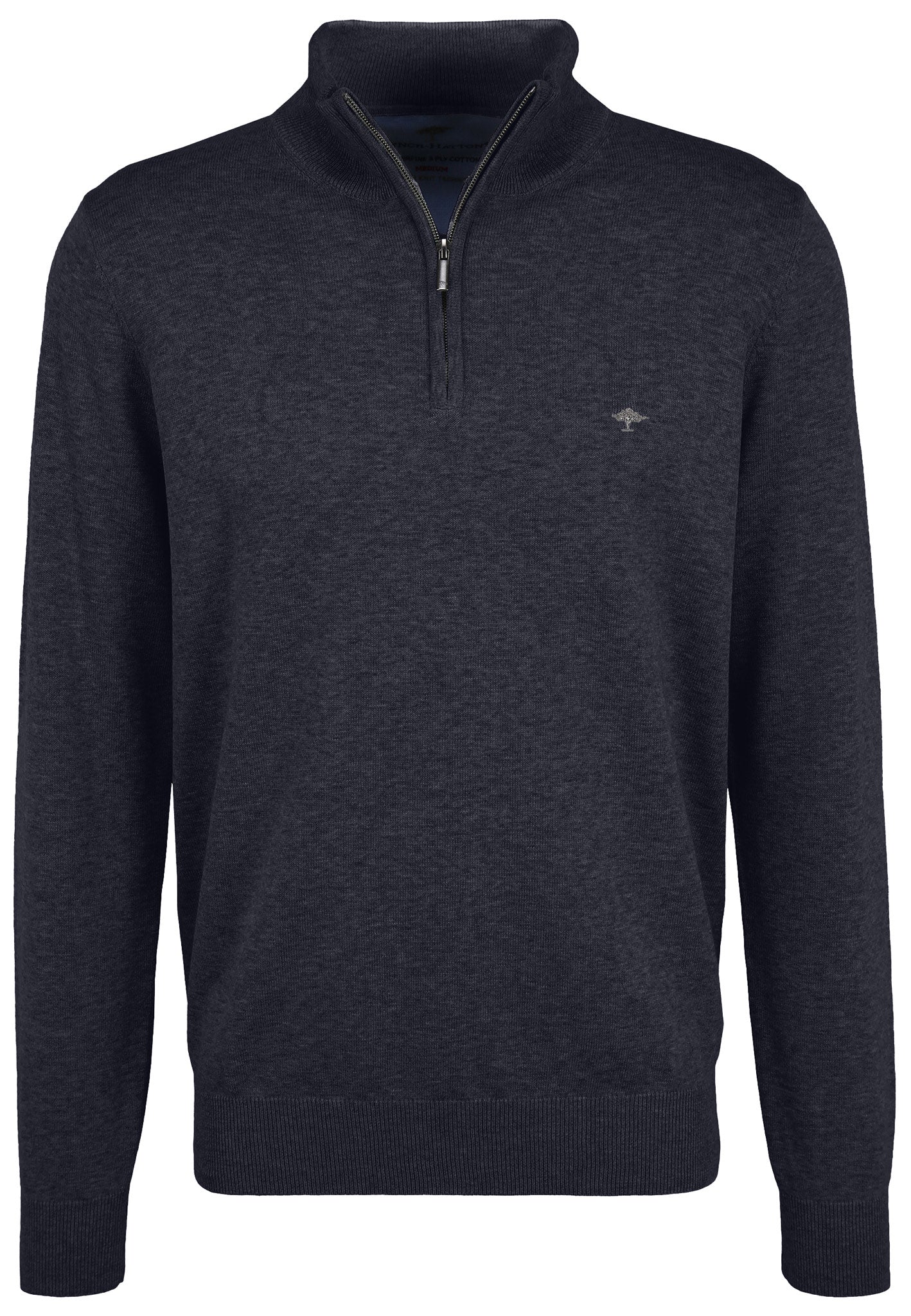 Fynch Hatton Troyer Design Casual Fit Pullover, Knitwear in regular Classic fit.   Chosen in a navy colour. ( 1221  215  690)