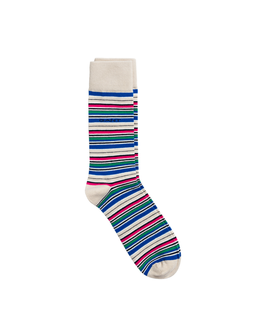 Gant Accessories in regular Classic fit.   The  Multi Stripe Socks -1 Pack  , chosen in a Putty colour