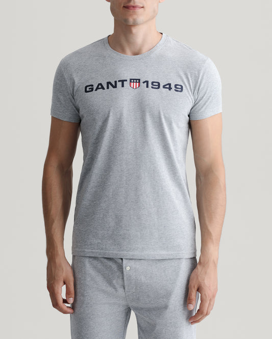 Gant Underwear In Regular Fit.   The Gant Retro Shield C-Neck T-Shirt.