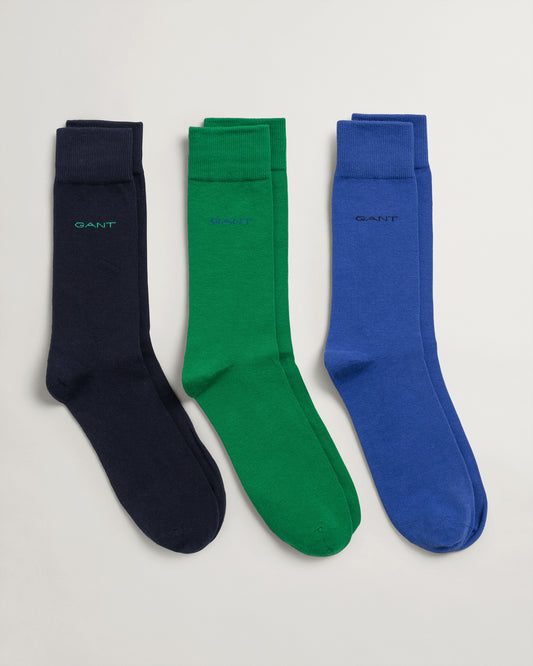 Gant Socks In Regular Fit.   The Soft Cotton Socks 3-Pack.