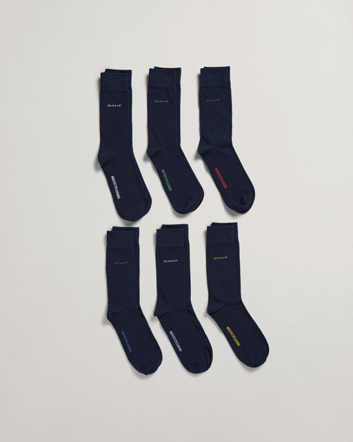 Gant Accessories - Soft Cotton Socks 6-Pack