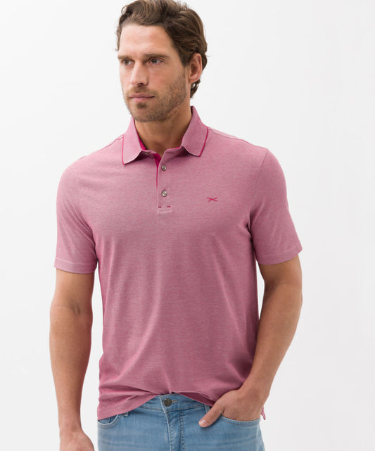 Brax, The Petter   Knit shirt, short-sleeved, polo collar