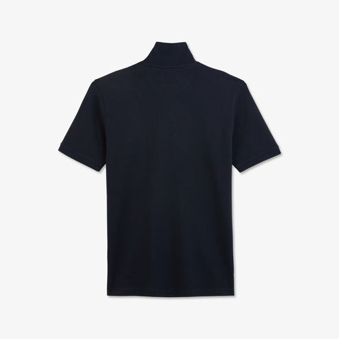 Eden Park Polo Shirts - Black stretch pima cotton polo