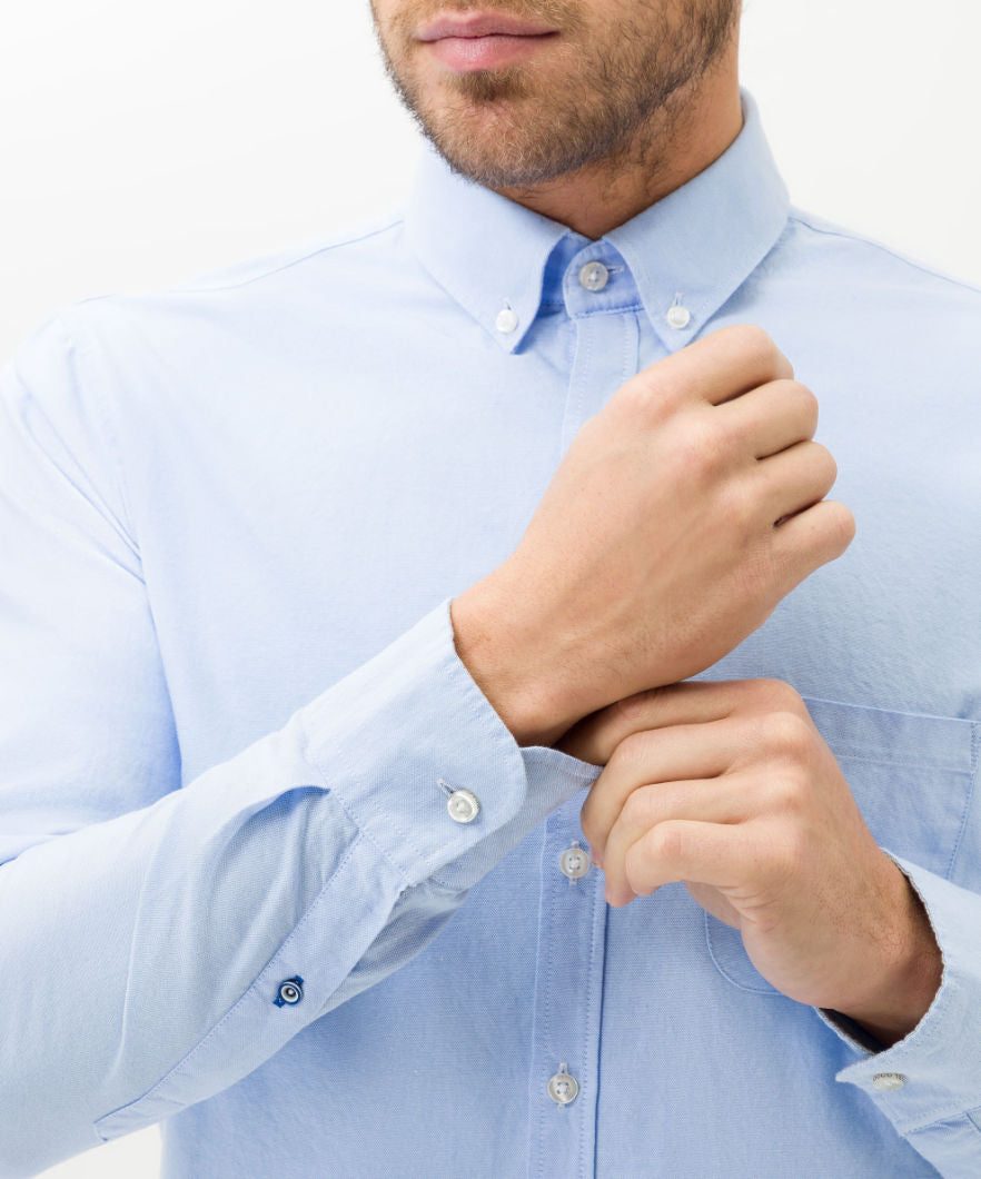 Brax, The Daniel U Button-down collar, lg.-sleeved, so