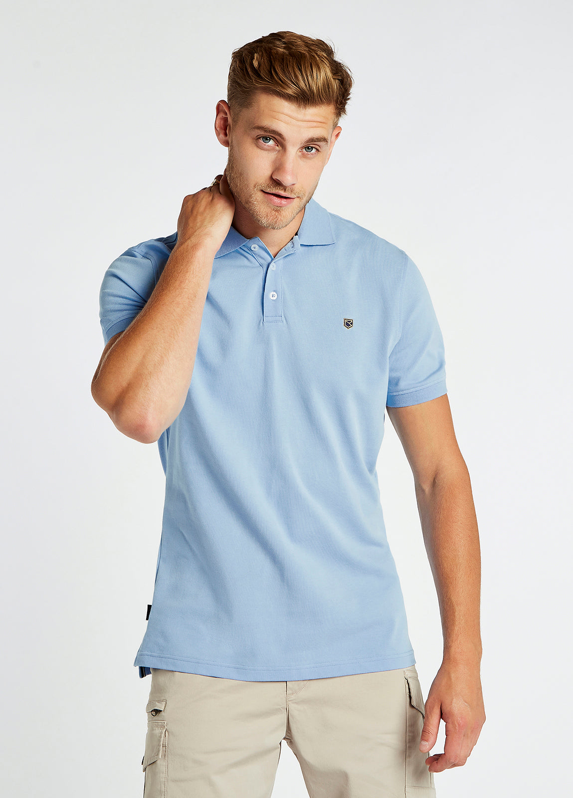 Dubarry Quinlan 4-way Stretch Polo- Light Sky