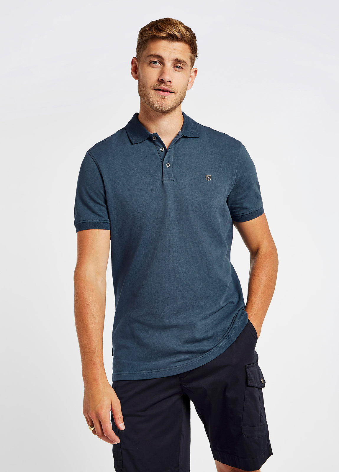 Dubarry Quinlan 4-way Stretch Polo- Steel