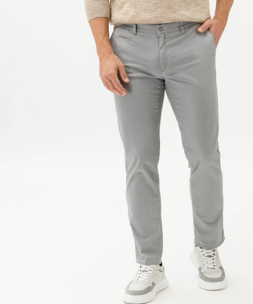 Brax, The Fabio In Flat-front/chinos, stretch cotton (Alloy Grey, 7)