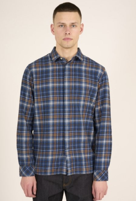 Knowledge Cotton Apparel Big checked flannel relaxed fit shirt - GOTS/Vegan