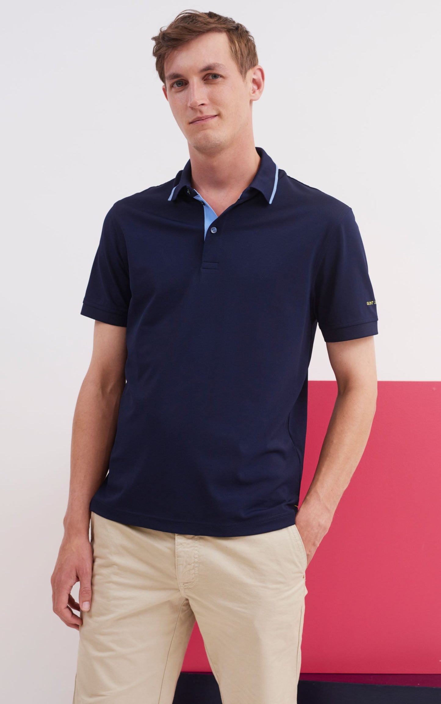 Saint James Polo Shirt In Regular Fit.   The Nael