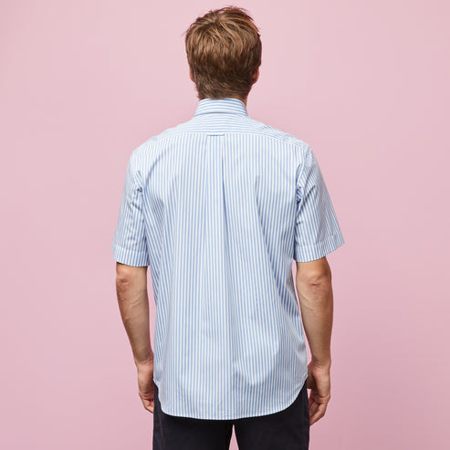 Eden Park Shirts -the "H Ble Chemisette R Stripe" - classic Oxford Shirt