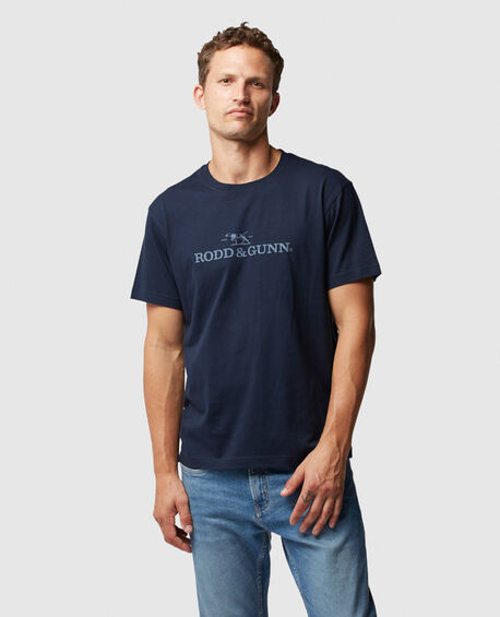 Rodd & Gunn, the Logo T-Shirt in Navy