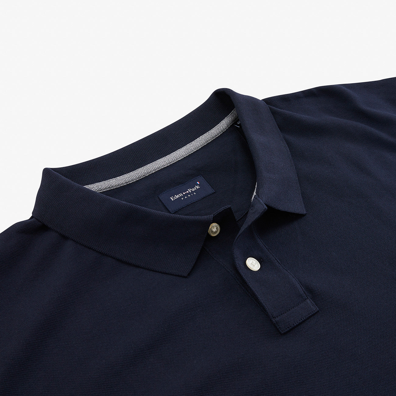 Eden Park Polo Shirt In Regular Fit.  Marine Blue - The Short Sleeve Classic Polo.